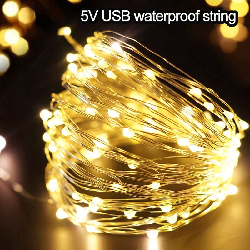 20//30//50 LED Lamp String Fairy Copper Wire Xmas Wedding Party Garden Light Decor