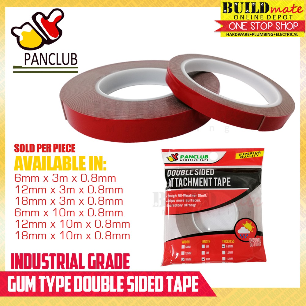 Panclub Industrial Grade Gum Type Double Sided Tape Sold Per Piece Shopee Philippines