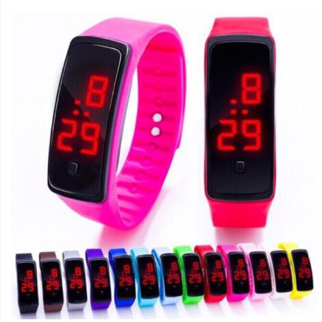 rubber led watch