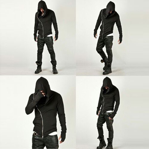 men's assassins style hoodie