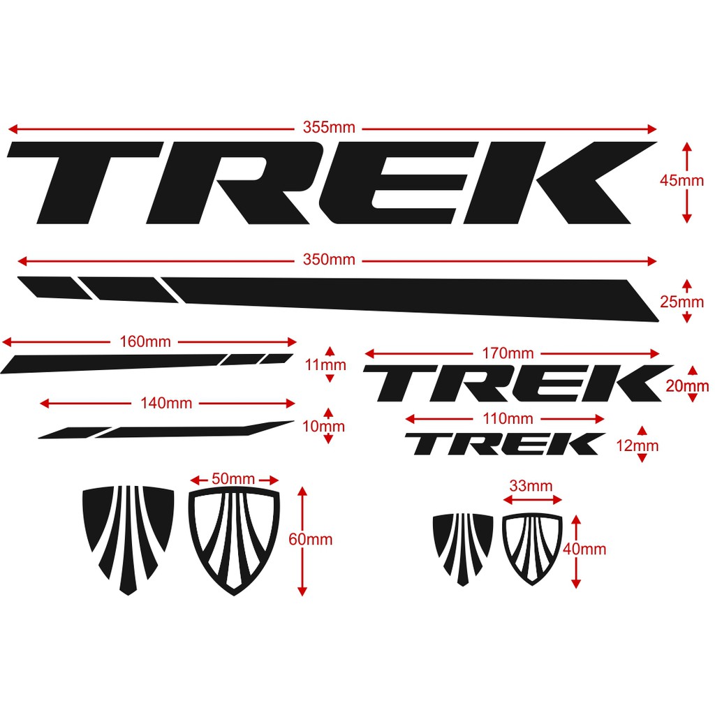 trek mtb decals