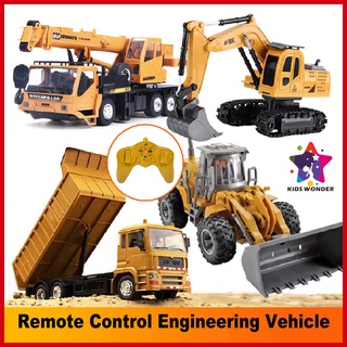 RC Remote Control Crane Dump Excavator Bulldozer Truck Crane Vehicle Toys With Rechargeable battery