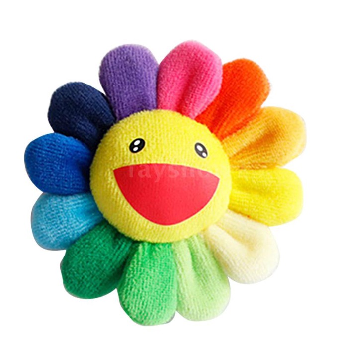 rainbow sunflower plush