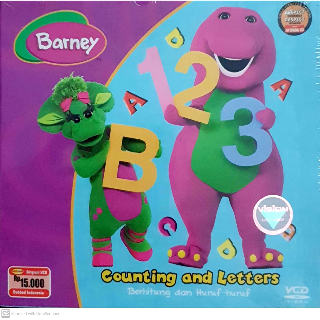 Barney Counting And Letters Original Vcd Shopee Philippines