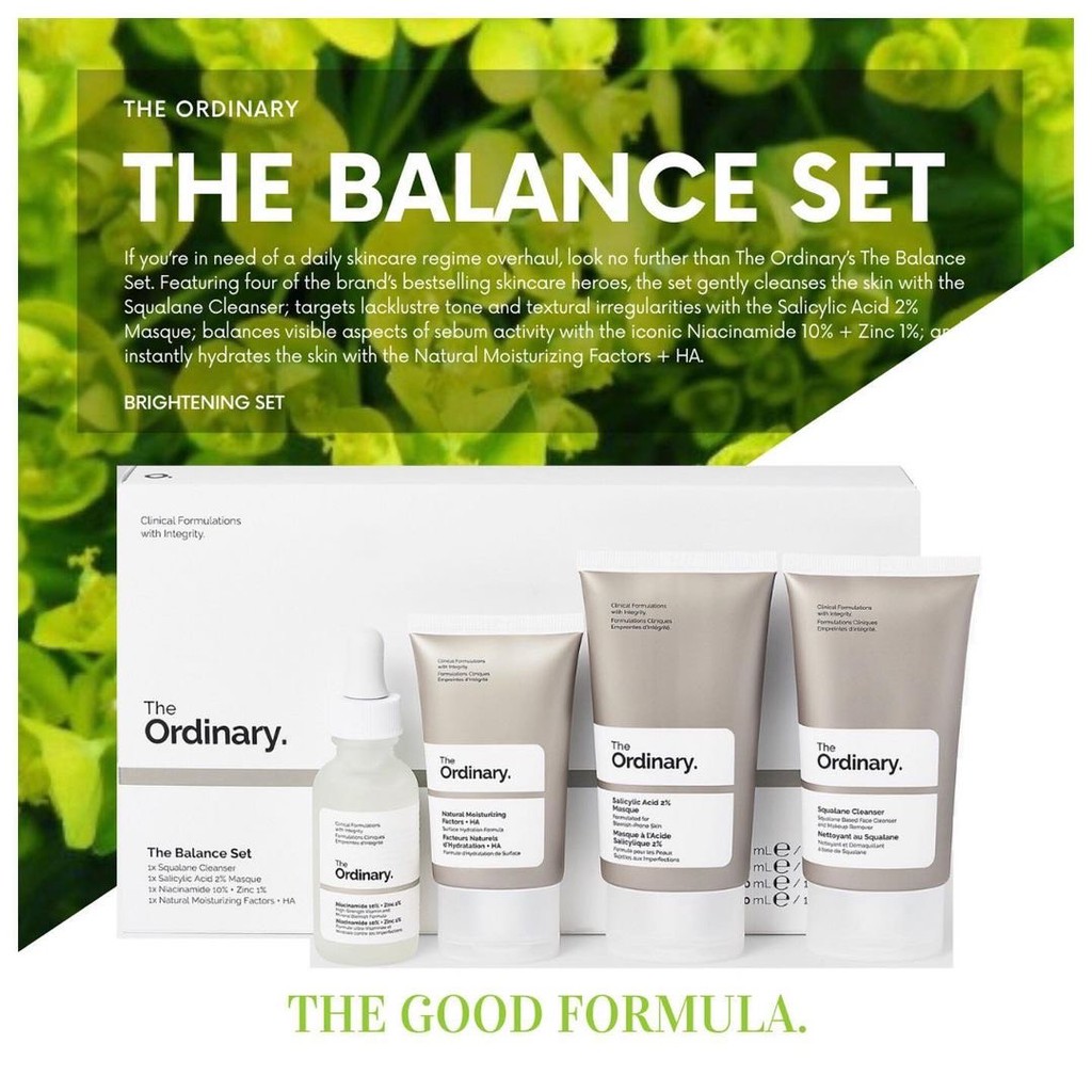 Authentic The Ordinary Balance Set Shopee Philippines