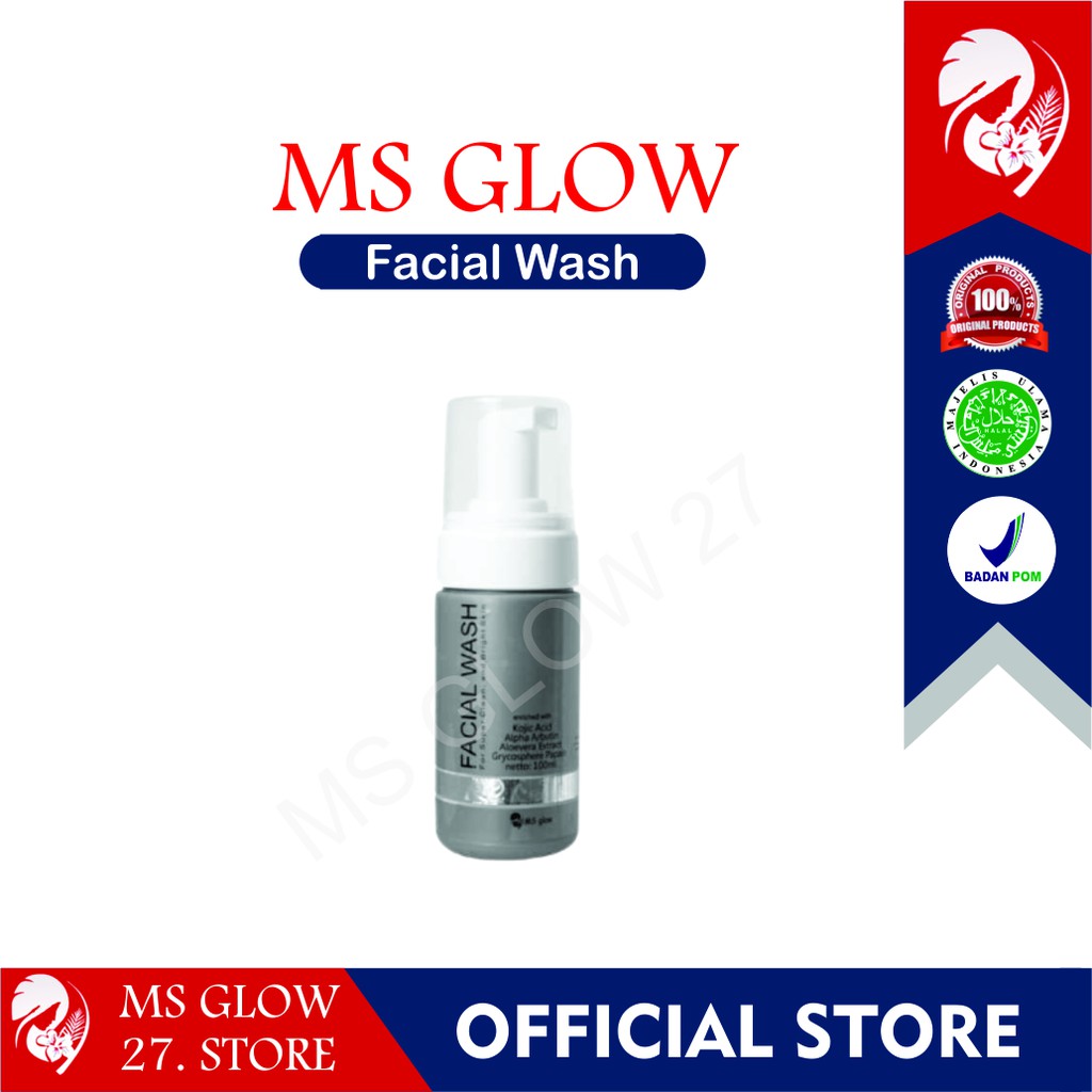 Facial Wash Ms Glow Original - Ms Glow Facial Soap - Facial Wash Soap ...