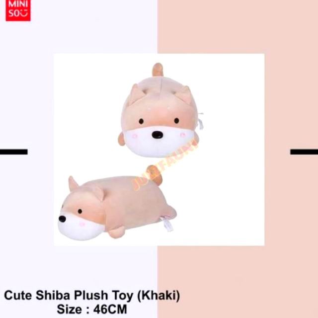 miniso shiba plush