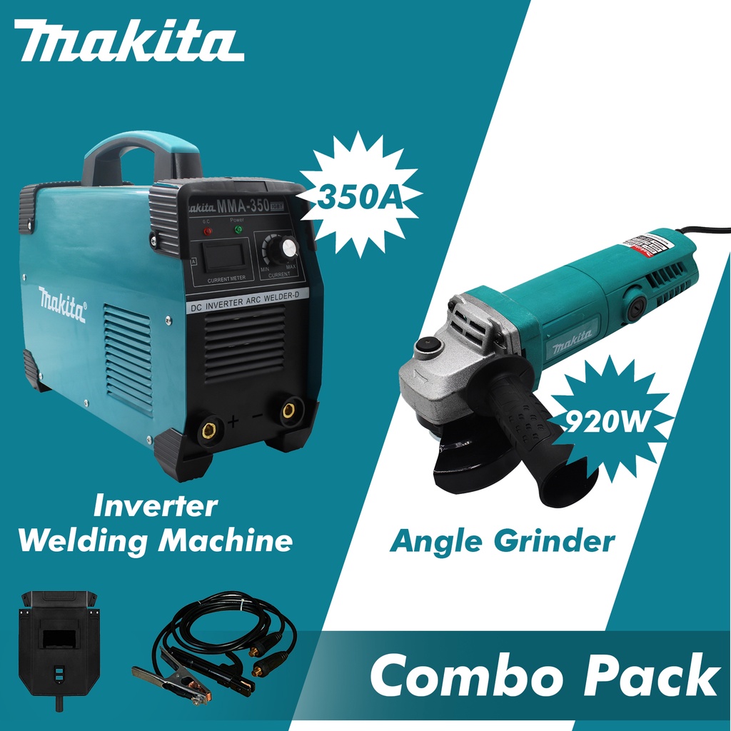 Makita MMA350 Welding Machine + Makita 9523B Angle Grinder Shopee Philippines