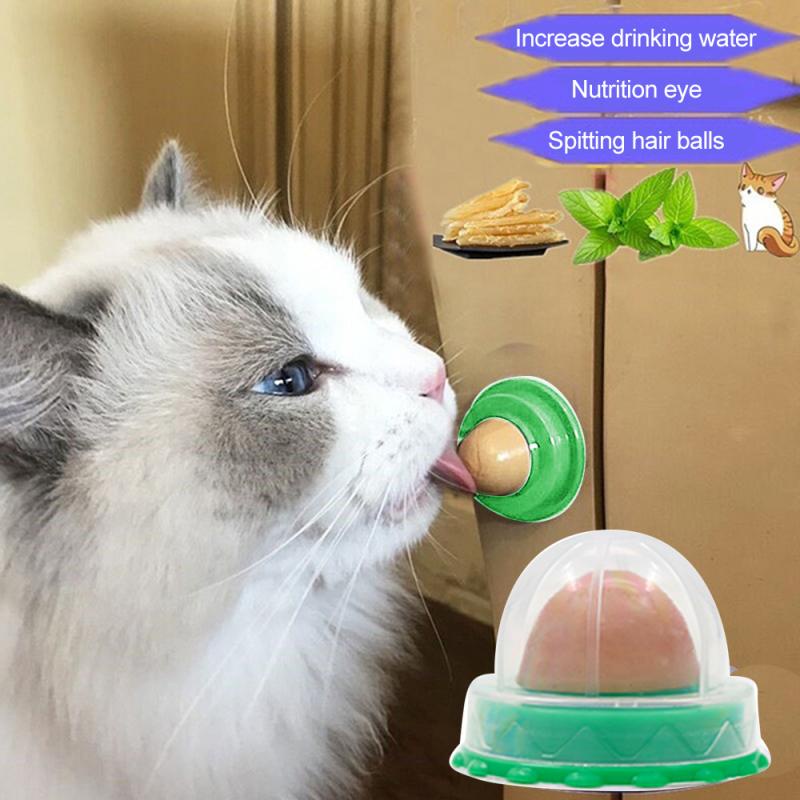 Cat Snacks Treats Cat Hairball Treats Licking Sugar Cat Catnip Treats Solid Nutrition Gel Energy Ball Umiwe Cat Treat Ball Sugar 