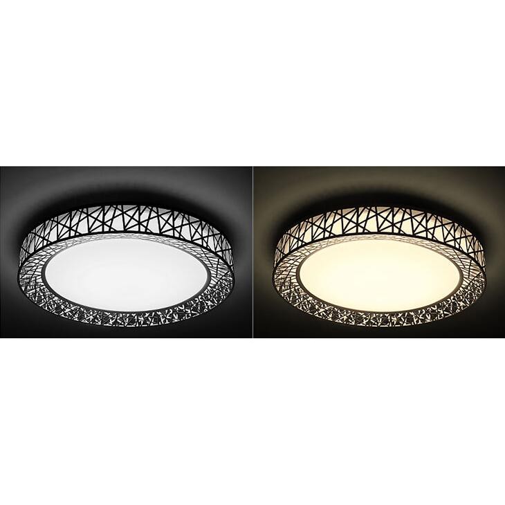 black round ceiling light