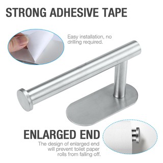 Nail Free Wall Mount Kitchen Bathroom Toilet Roll Paper Holder Tissue Holder Hanging Towel Rack #5