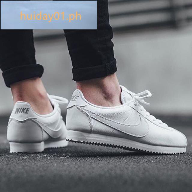 all white leather cortez