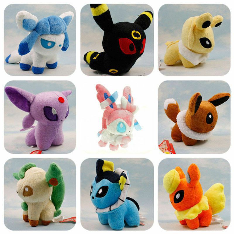 Mini 5'' Pokemon Plush Toy Doll Eevee Leafeon Umbreon Jolteon ...