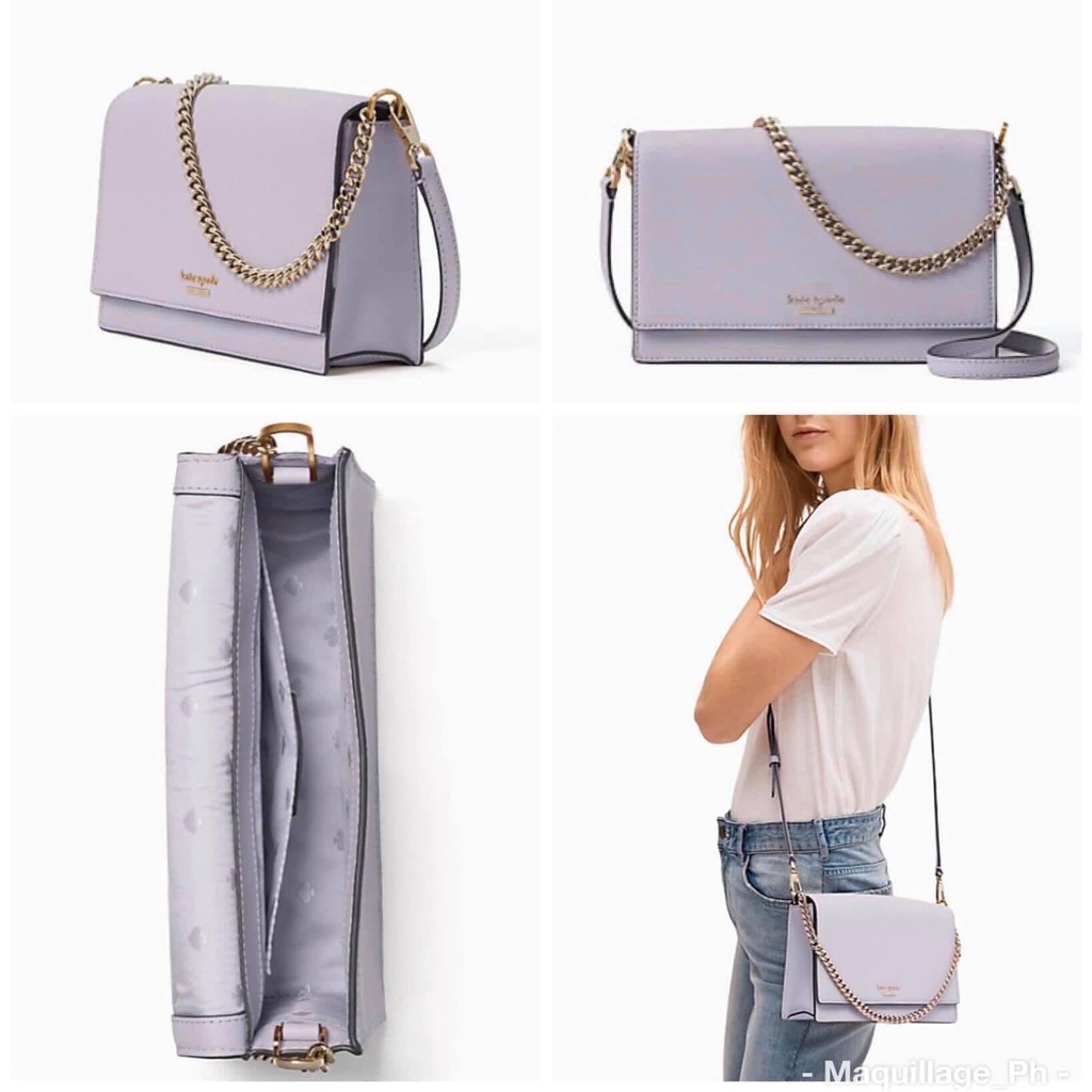 AUTHENTIC KATESPADE Cameron Convertible Crossbody Icy Lavender - ORIGINAL,  BRAND NEW, US IMPORTED | Shopee Philippines