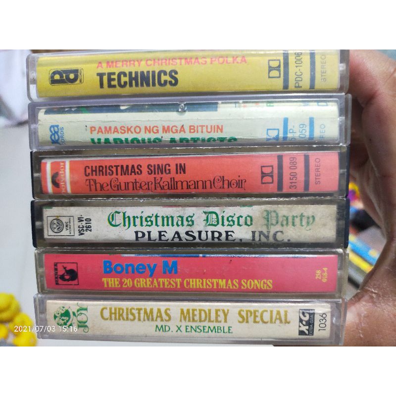 Christmas songs cassette tapes 1 (please read description) Shopee