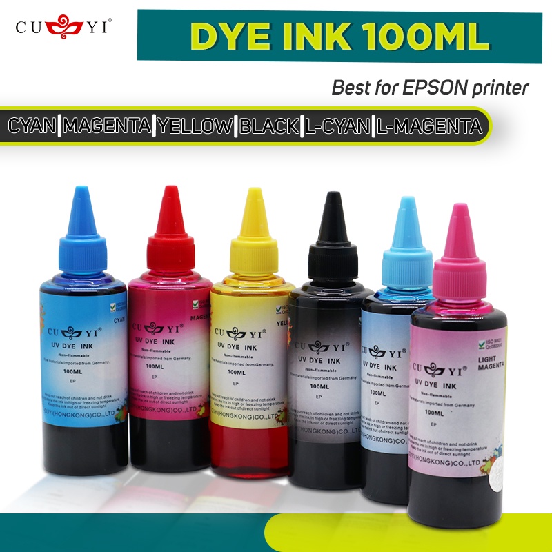 100ml CUYI Continuous Refillable Dye Ink for Any Inkjet Printer (CANON ...