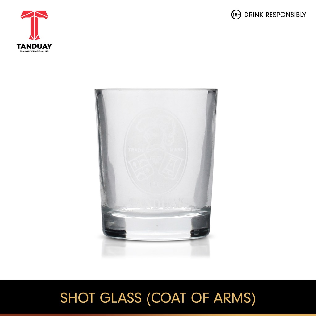 Tanduay Shot Glass (Coat of Arms) Shopee Philippines