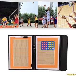 1 Pc New Foldable Volleyball Board Coaching Volleyball Tactic Board Magnetic Coach Tactics Game #1