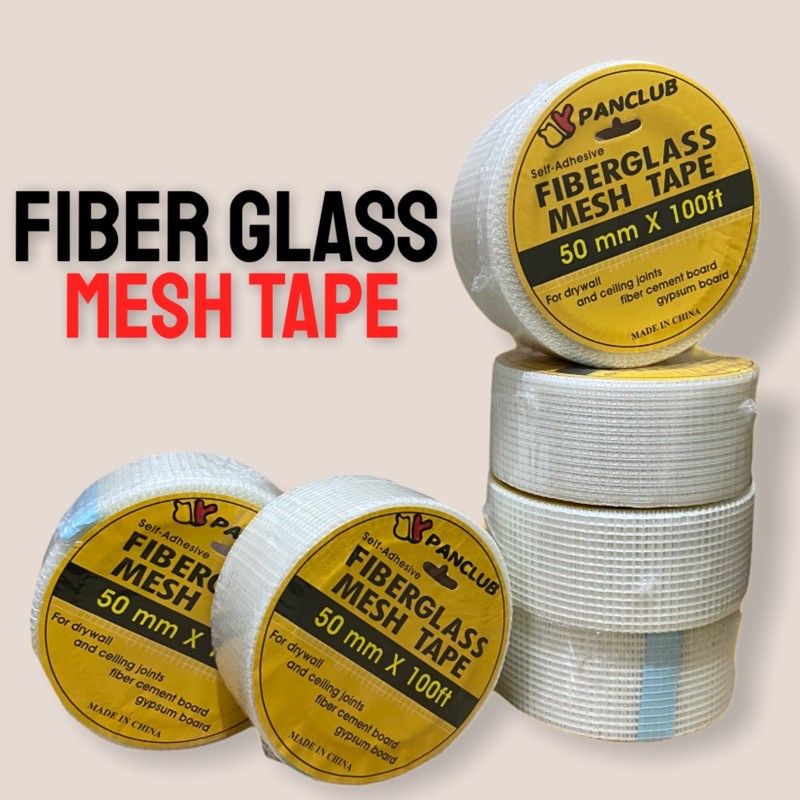 FIBER GLASS MESH TAPES 50mm x 100ft Self Adhesive Shopee
