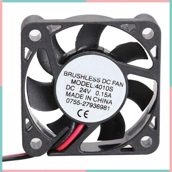 DC Brushless Cooling PC Computer Fan 12V 24V 4010s 40x40x10mm 0.1A 0.15A 2Pin UE 