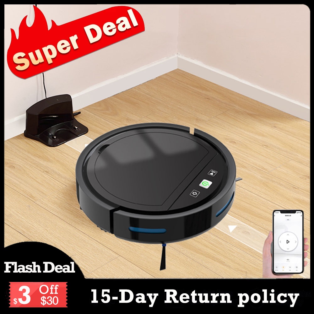 Robot Vacuum Cleaner Auto Recharge App Wifi Control 2500pa Suction U Shape Planning Low Noise 00ma Shopee Philippines