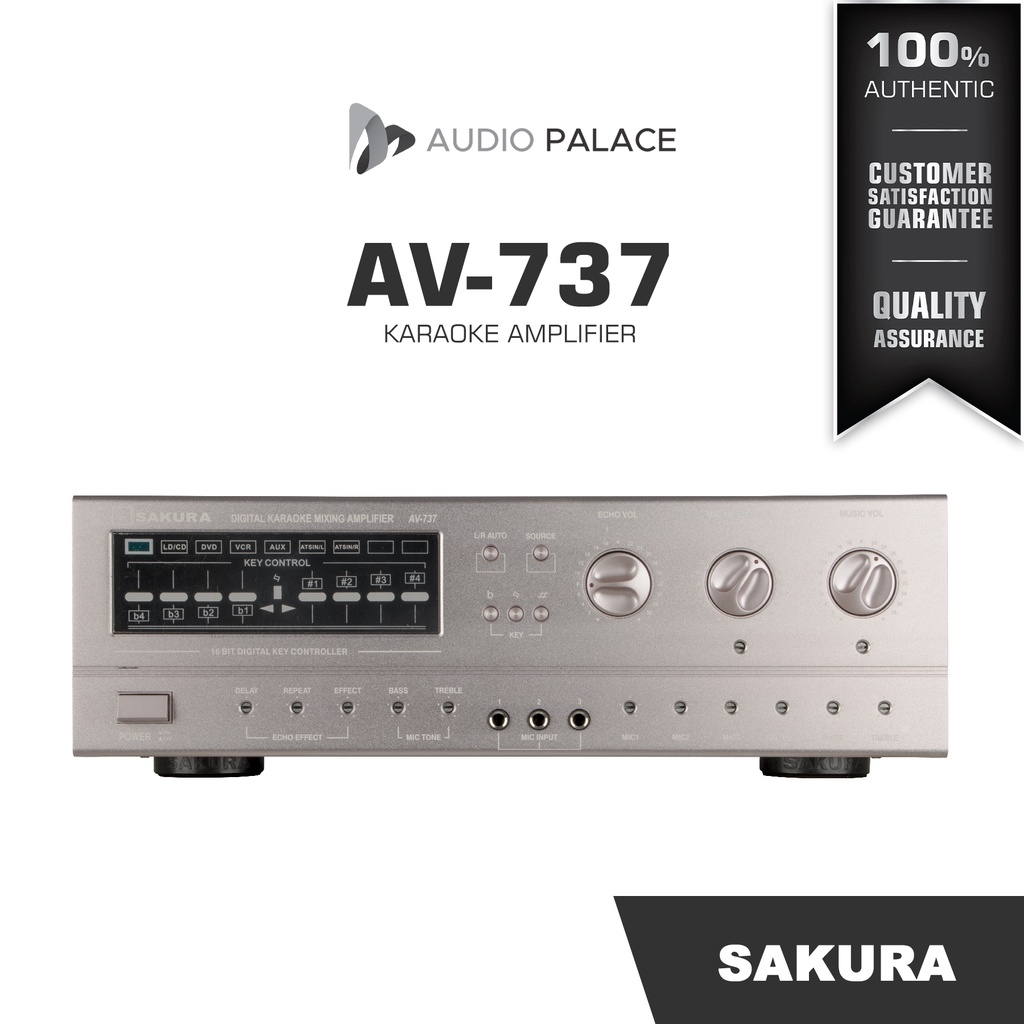 SAKURA Amplifier AV-737 [1400 watts per channel] | Shopee Philippines
