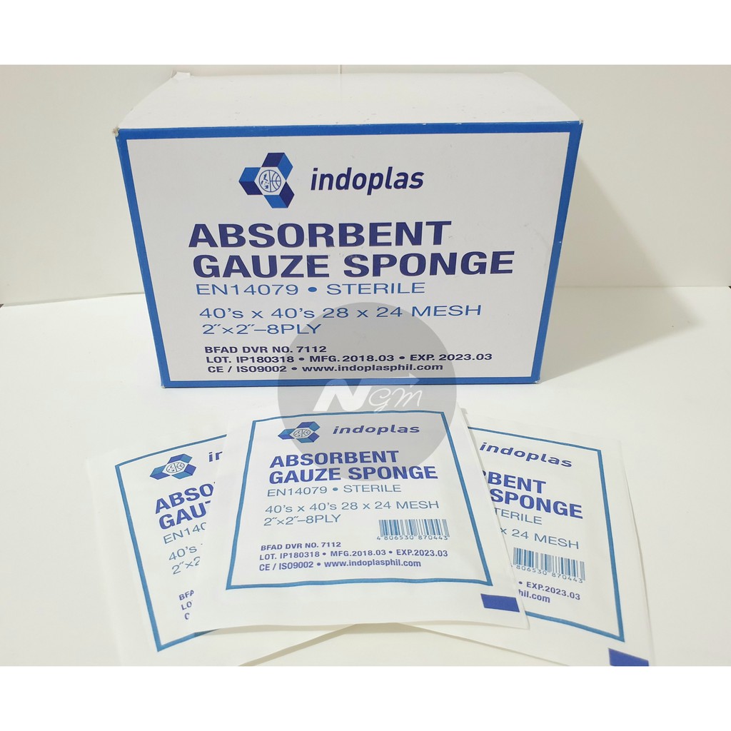 STERILE Gauze Pad 2x2 by Indoplas Shopee Philippines