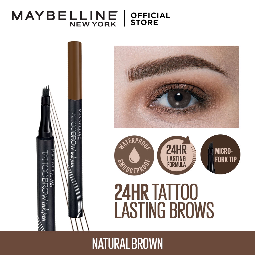 Maybelline Tattoo Brow Ink Pen Eyebrow Makeup | Shopee Philippines