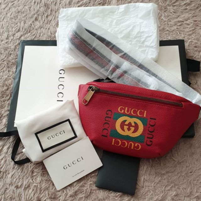 RARE! 100% Authentic Gucci Bum Bag / Fanny Pack - Complete Set - Brand New  | Shopee Philippines