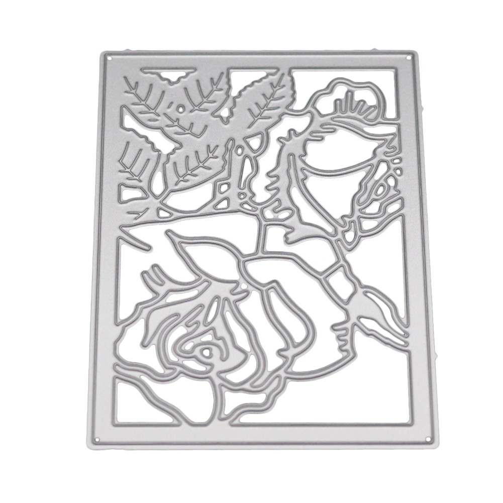 1pc Rose Flower scrapbooking photo album Metal Stencil cutting die paper DIY vbu