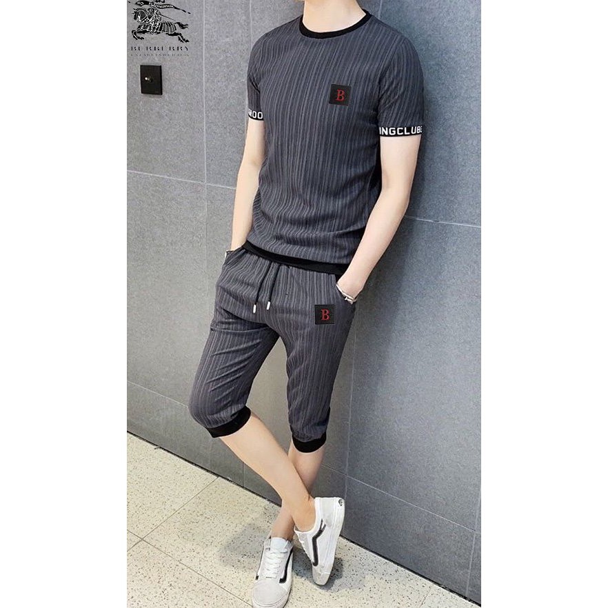 polo shirt with jogging pants