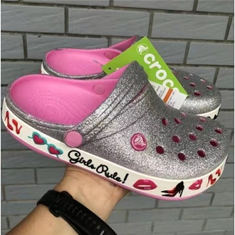 Crocs Beja sequin women's beach shoes non-slip U4M3 | Shopee Philippines