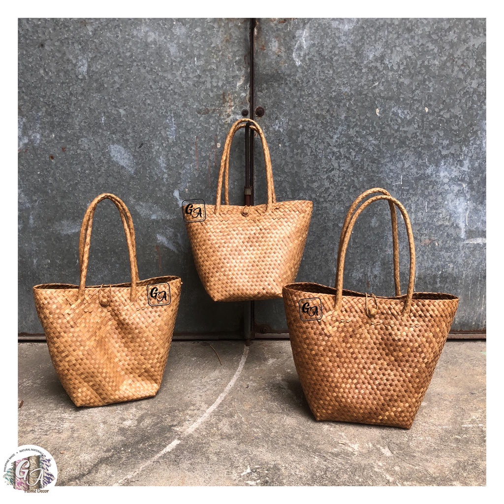 Buri Hand Bag Purse Hand Made Tatak Pinoy Natural Materila Shopee