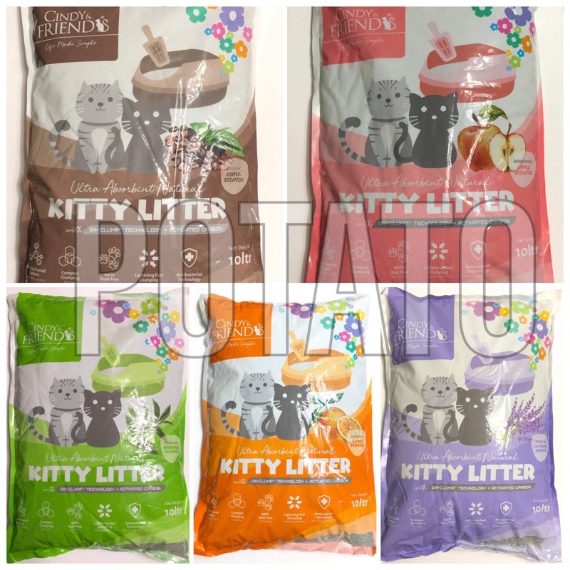 KITTY LITTER 10L CINDY AND FRIENDS ( CAT LITTER SAND) Shopee Philippines