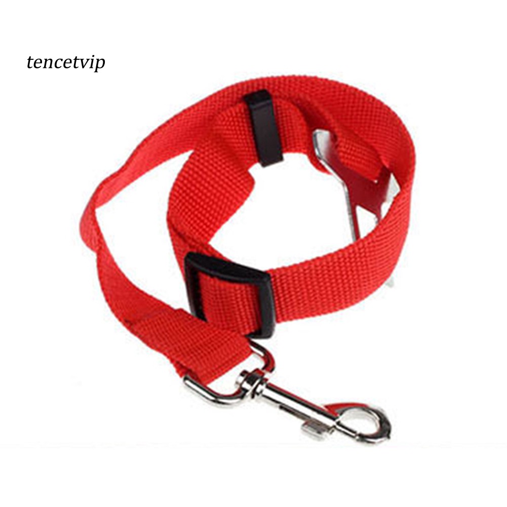 【Vip】Dog Cat Car Safety Seat Belt Harness Adjustable Travel Restraint Lead Leash