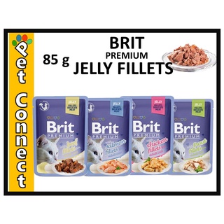 Free Shipping COD❍Brit Premium Jelly Fillets Delicate Meat Cat Food in Pouches 85g