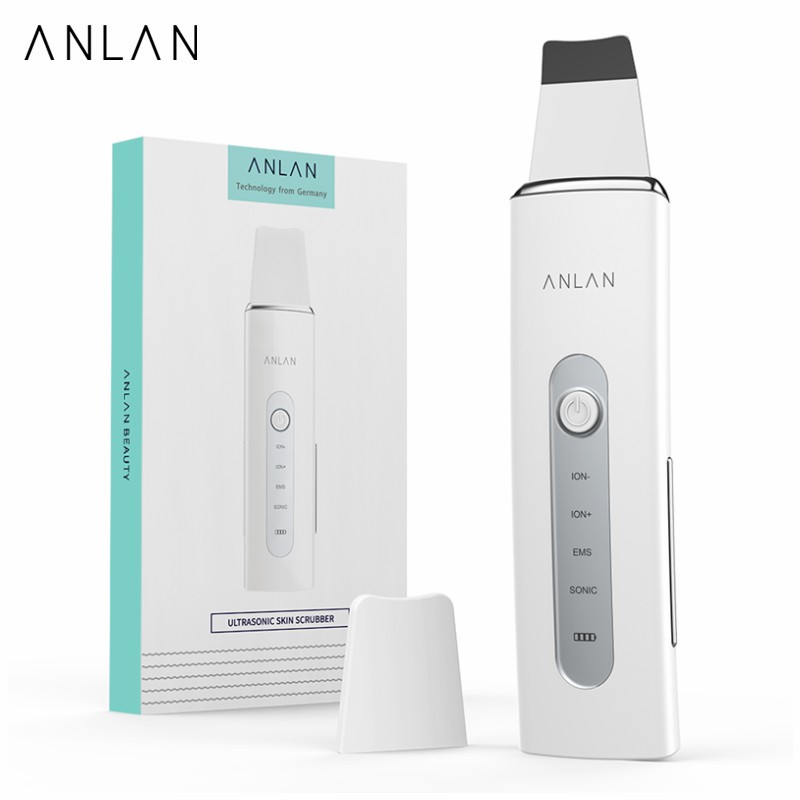 Anlan Ultrasonic Skin Scrubber Facial Cleansing Blackhead Remover Facial Peeling Pore Cleaner