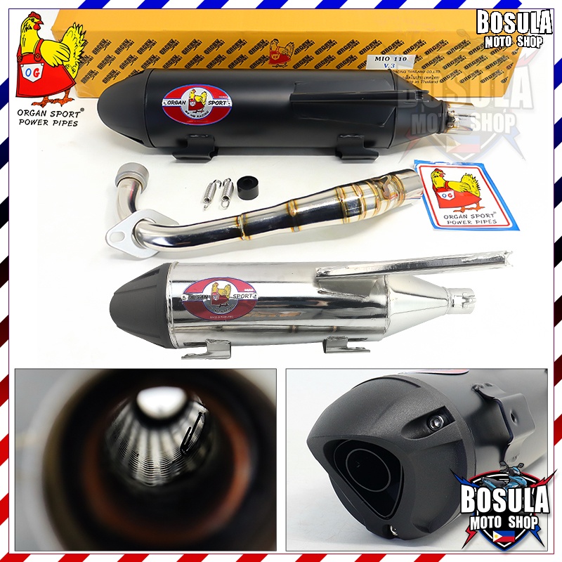 ORGAN Sport Muffler Exhaust Pipe Mio Sporty Mio Soulty Mio110 Wave 100 V3 Shopee Philippines