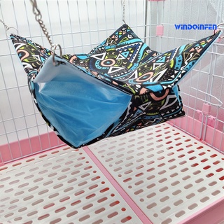 [Cute Pet House] Four Seasons Style Squirrel Double Hammock Canvas Summer Avoid Golden Flower Demon King Guinea Pig Honey Bag Glider Nest Supplies #6