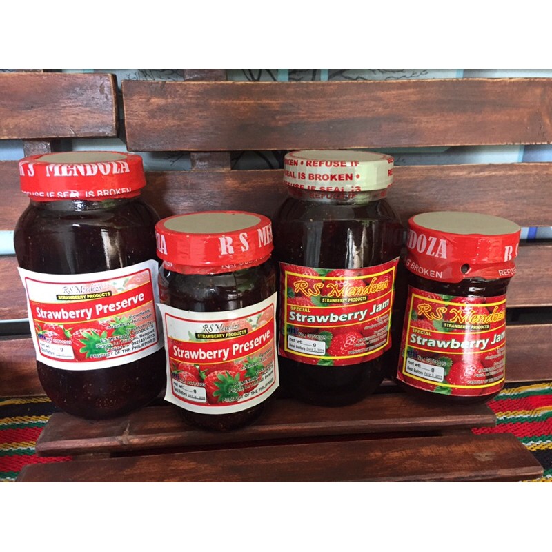 RS Mendoza Strawberry JAM Baguio's Best BuyBaguio Strawberry Preserve
