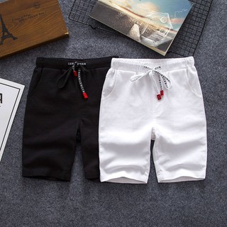 Children's summer thin shorts pure cotton white five-point pants Korean version of the new western style pants