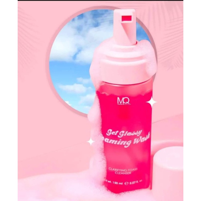 MQ Cosmetics and Self Care Get Glassy Foaming Wash 150ml (Clarifying Foam Cleanser)