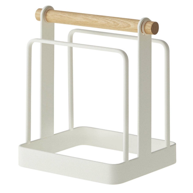 Creative Japanese Style Simple Iron Art Cutting Board Rack Kitchen Storage Supplies Desktop Drain Knife