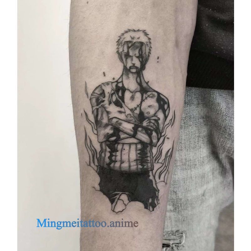 Anime One Piece Tattoo Tattoo Stickers Luffy Zoro Trafalgar Law Tattoo Sticker Waterproof Diy Sticke Shopee Philippines