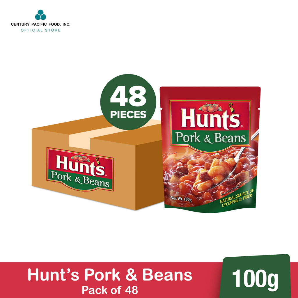 Hunt's Pork and Beans 100g (Pouched) Pack of 48 Shopee Philippines