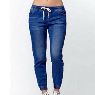 plus size stretch jeans with elastic waist