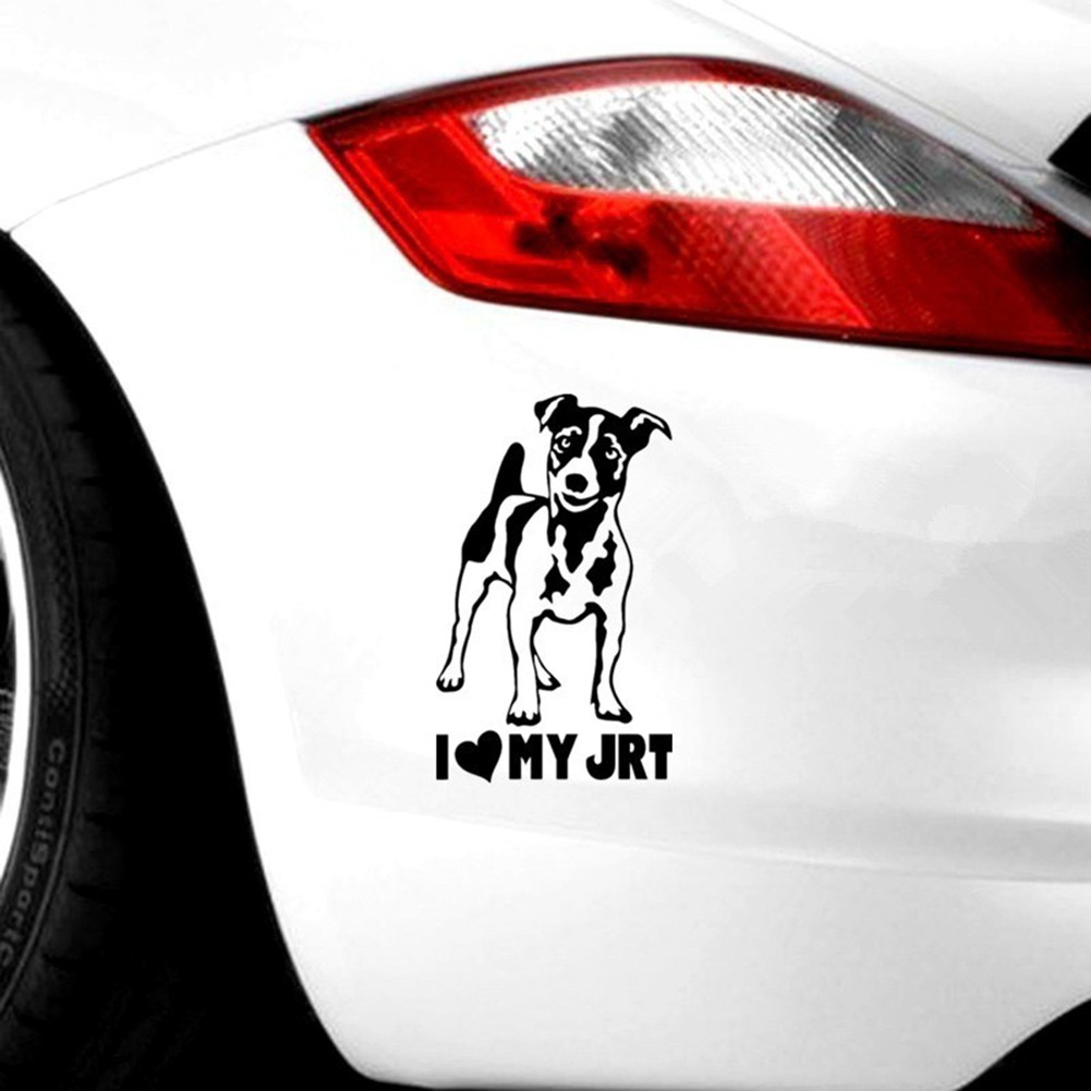 JACK RUSSELL TERRIER Vinyl Decal Sticker Car Window Wall Bumper Dog Puppy Love 