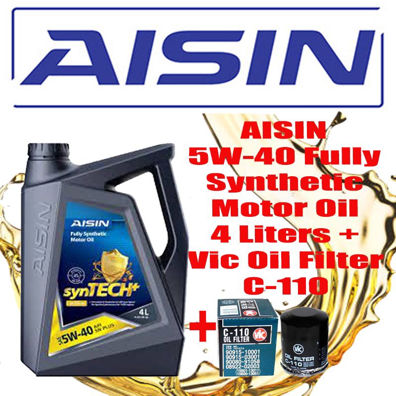 AISIN 5W40 Fully Synthetic Motor Oil for Gasoline (and Diesel Engine