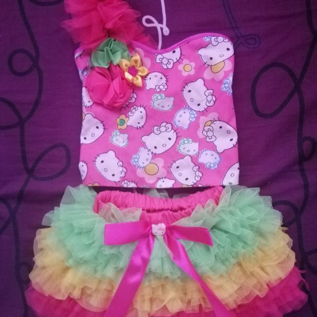 hello kitty birthday dress for 1 year old