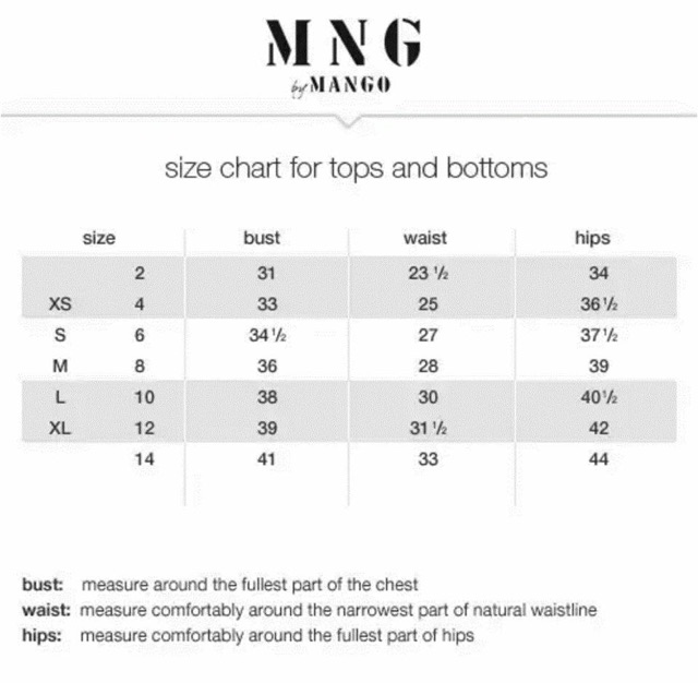 Mango Plus size chart Dresses Images 2022